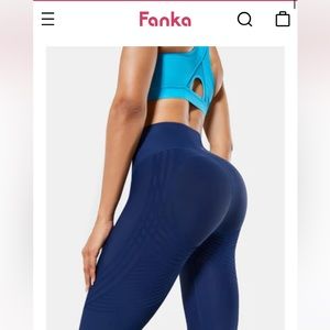 Fanka viral reversible leggings, navy, size small. Never worn.